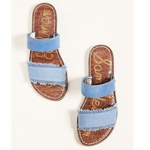 Sam Edelman Gala Jean Two Band Sandals Size 8